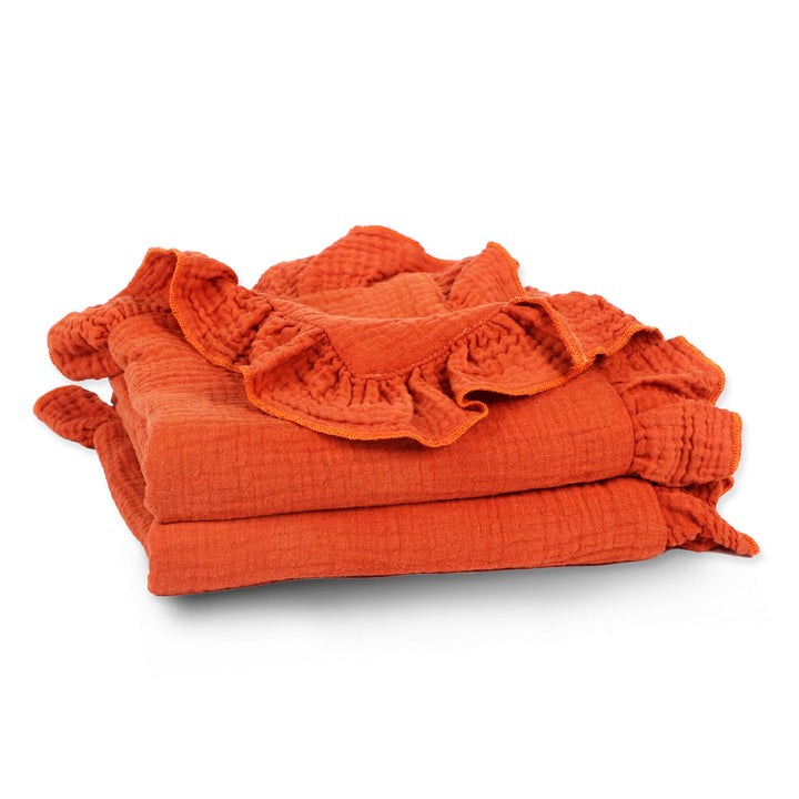 Soft Muslin Blanket with Ruffled Edges Bowlift