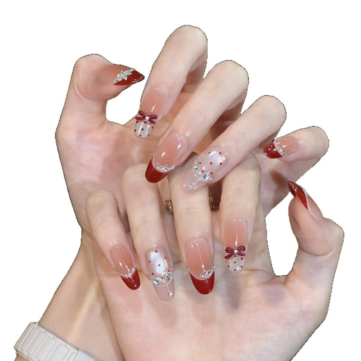 Artistic Themed Press-On Nail Design Bowlift