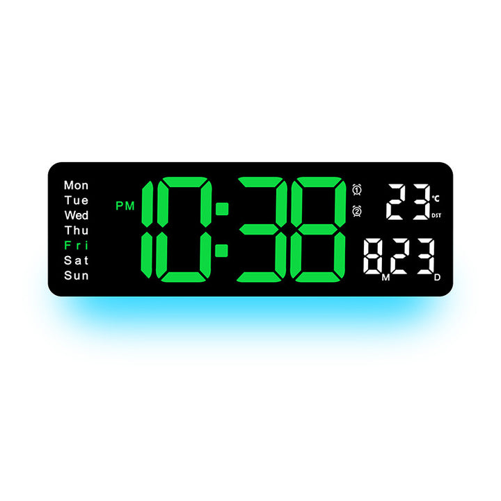 Digital LED Alarm Clock with Temperature and Day of the Week Display Bowlift