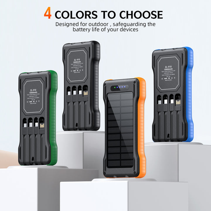 Solar Powerbank with Integrated LED Light Bowlift