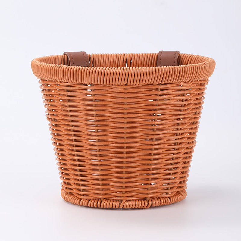 Women’s modern and stylish storage basket with leather handles Bowlift
