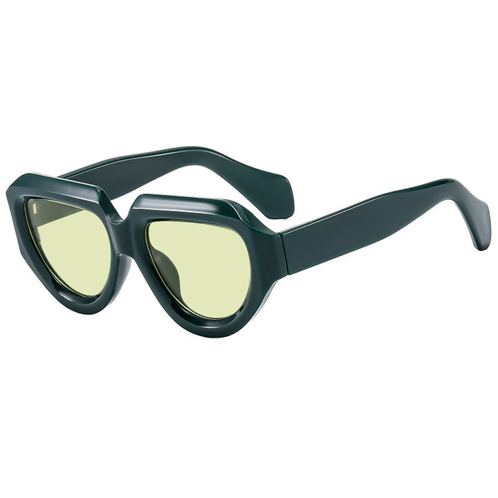 Women's fashionable sunglasses with unique, angular frame Bowlift