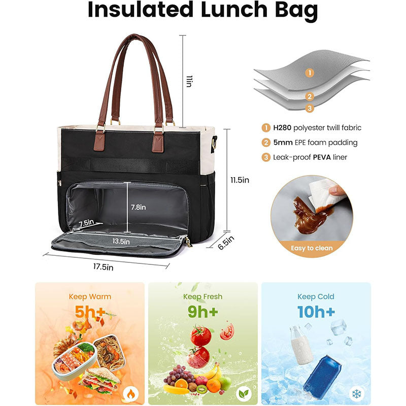Fashionable tote bag with stylish compartments Bowlift
