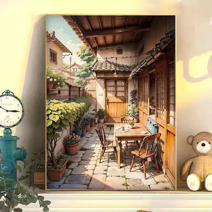 Serenity-Inspired Garden Scene Wall Art Bowlift