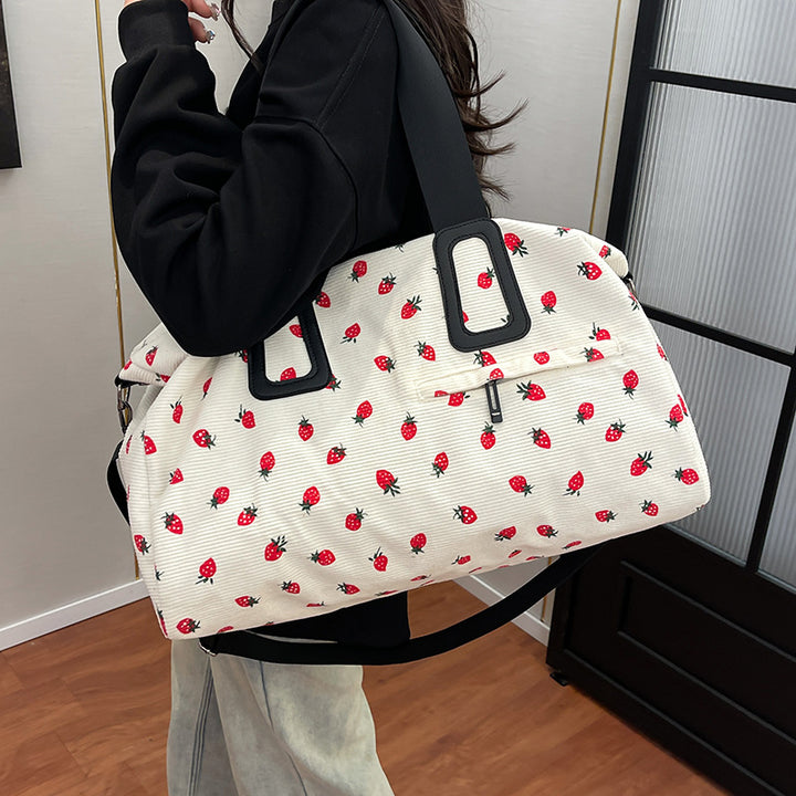 Tote bag with fruity design and multifunctional compartments Bowlift