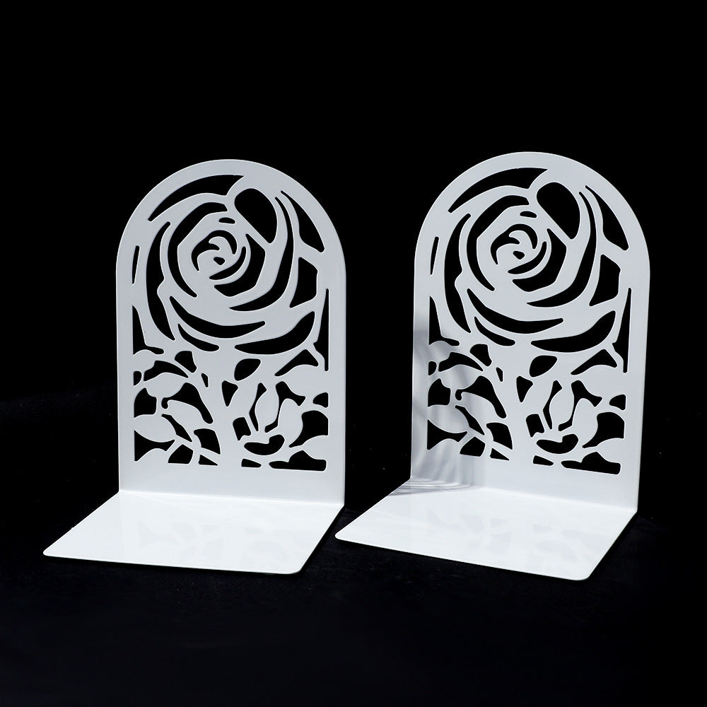 Floral-Themed Decorative Bookends