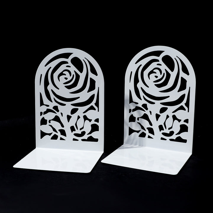 Floral-Themed Decorative Bookends