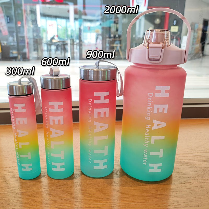Ladies' Motivation Water Bottle with Time Scale and Ergonomic Design Bowlift