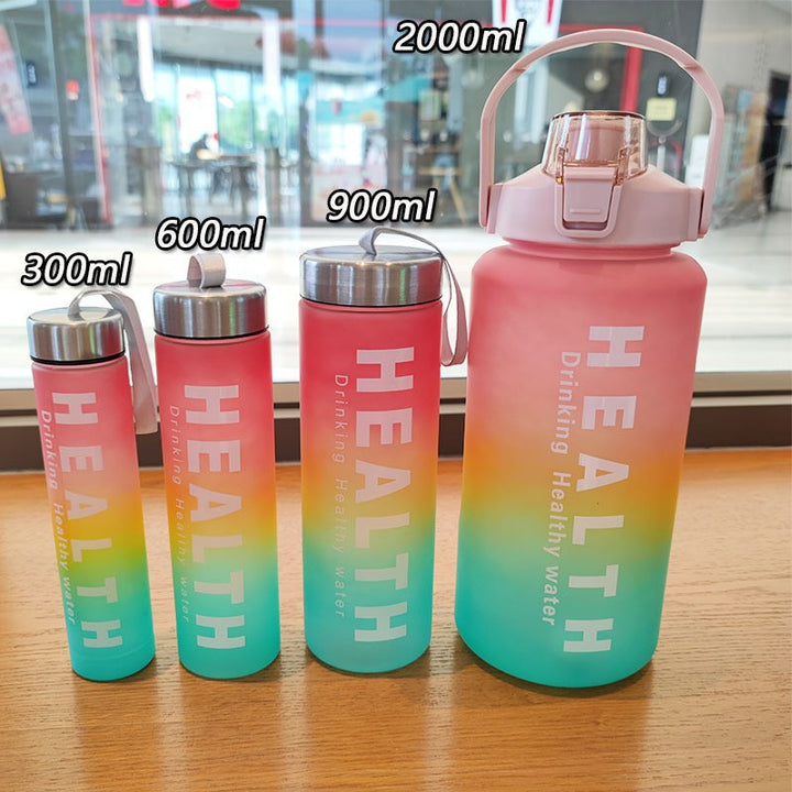 Ladies' Motivation Water Bottle with Time Scale and Ergonomic Design Bowlift