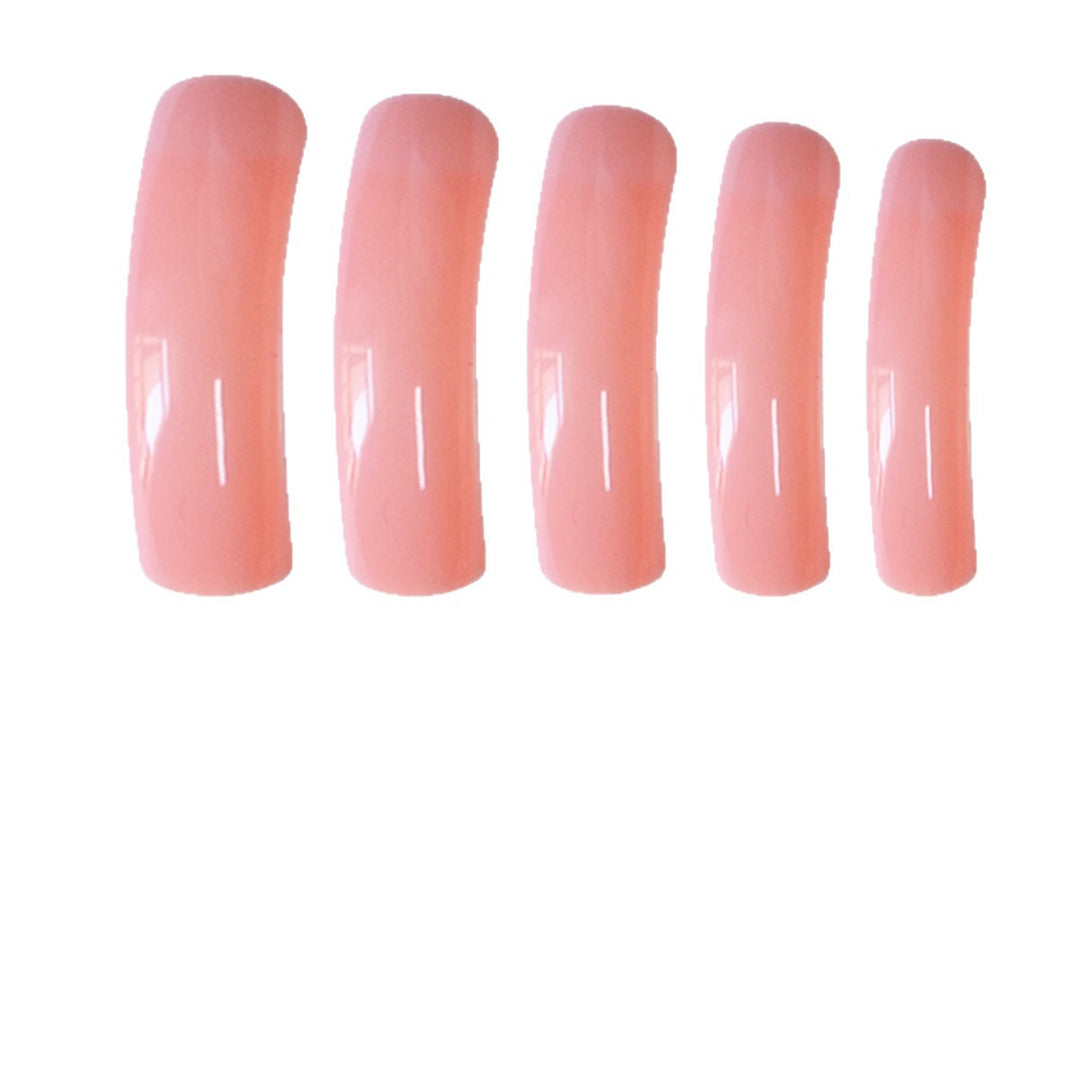 Long Glossy Press-On Nails Bowlift