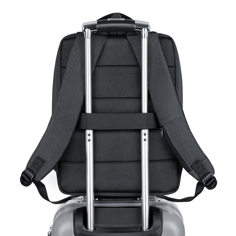 Laptop backpack with futuristic design and integrated storage Bowlift