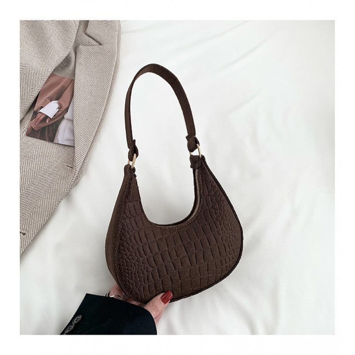 WoCrocodile Texture Handheld Hobo Bag Bowlift