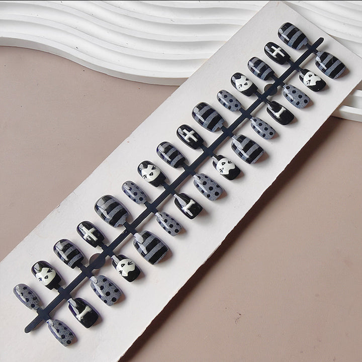 Artifical nails with Playful Animal Designs Bowlift