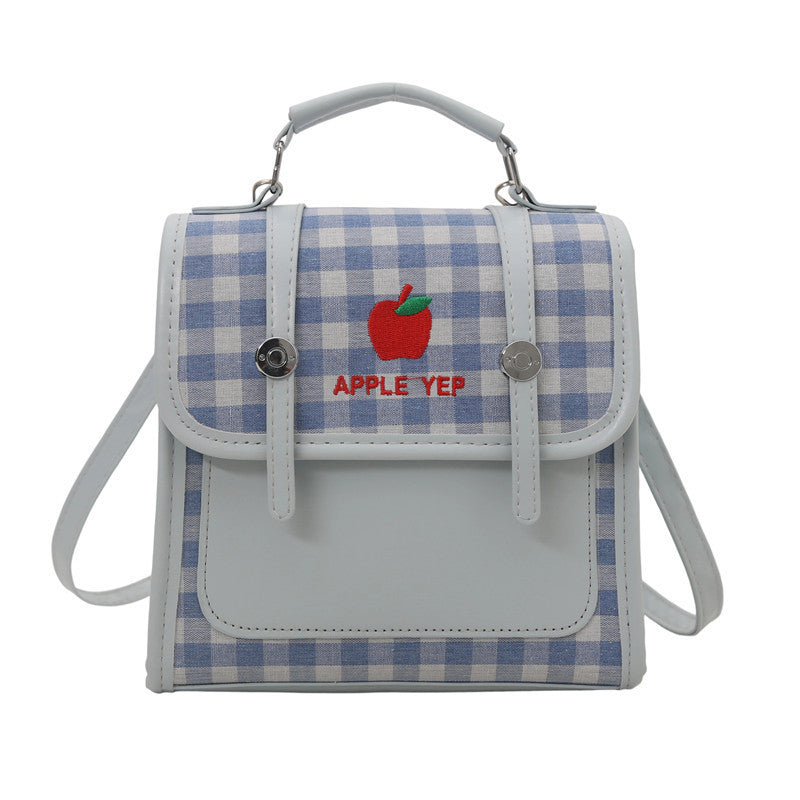 Playful Checked Mini Backpack Bowlift