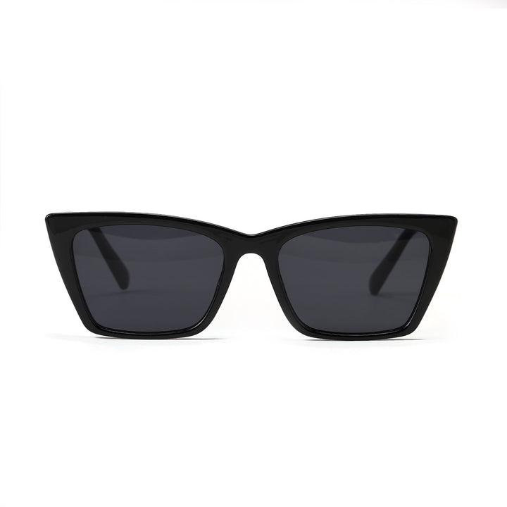 Ladies Cat-Eye Sunglasses with Unique Angular Frame Bowlift