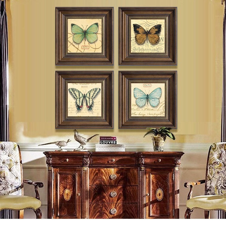 Framed Butterfly Artwork