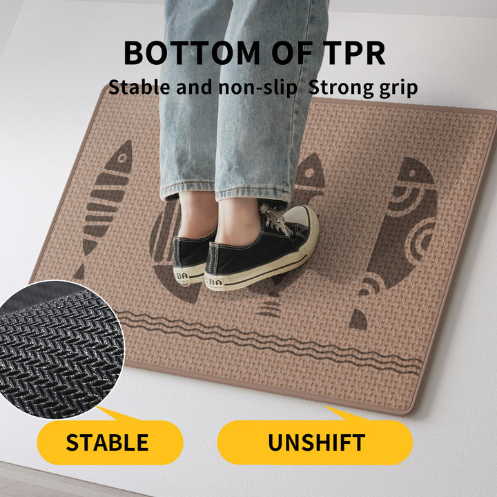 Decorative Fish Pattern Bath Mat