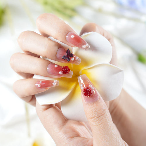 Glamorous Decorative Nail Extensions Bowlift