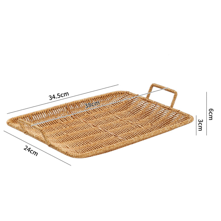 Handwoven Decorative Serving Basket Bowlift