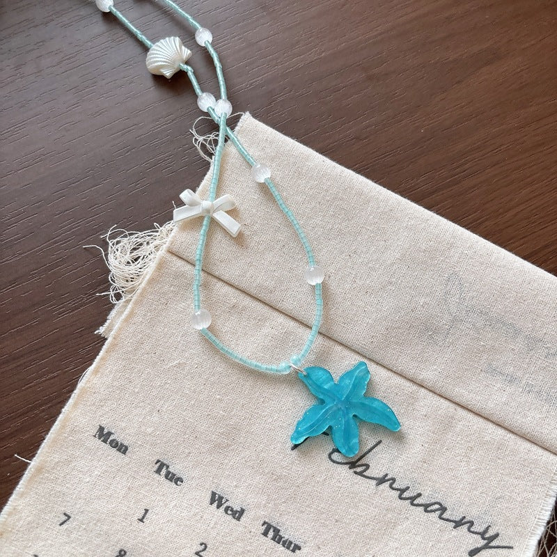 Necklace with Glitter Fish Tail Bowlift
