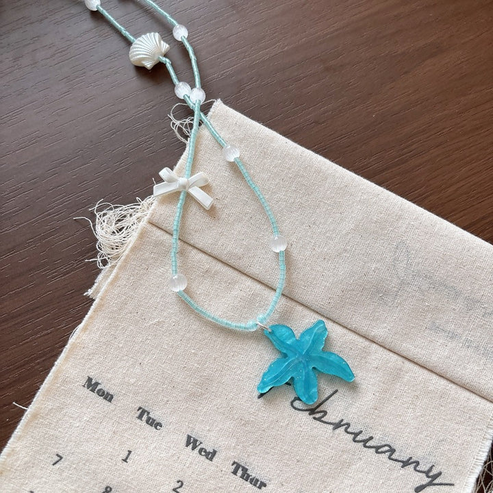 Necklace with Glitter Fish Tail Bowlift