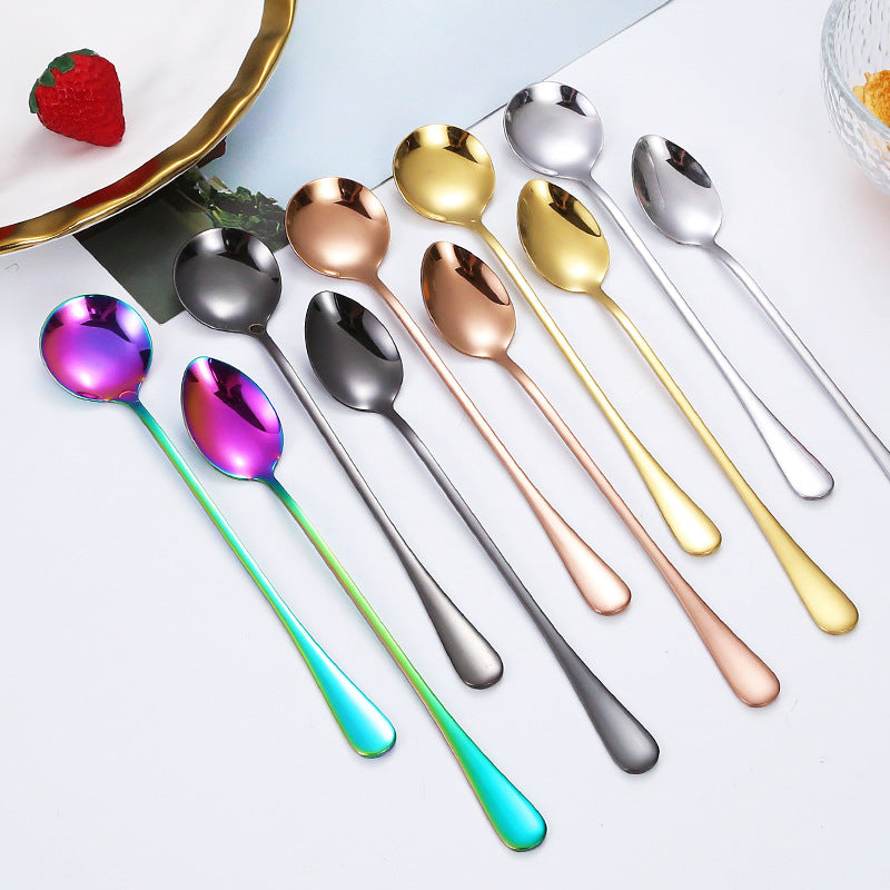 Elegant teaspoon with polished gold surface Bowlift