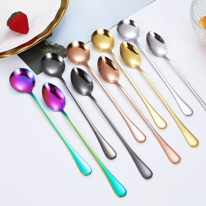 Elegant teaspoon with polished gold surface Bowlift