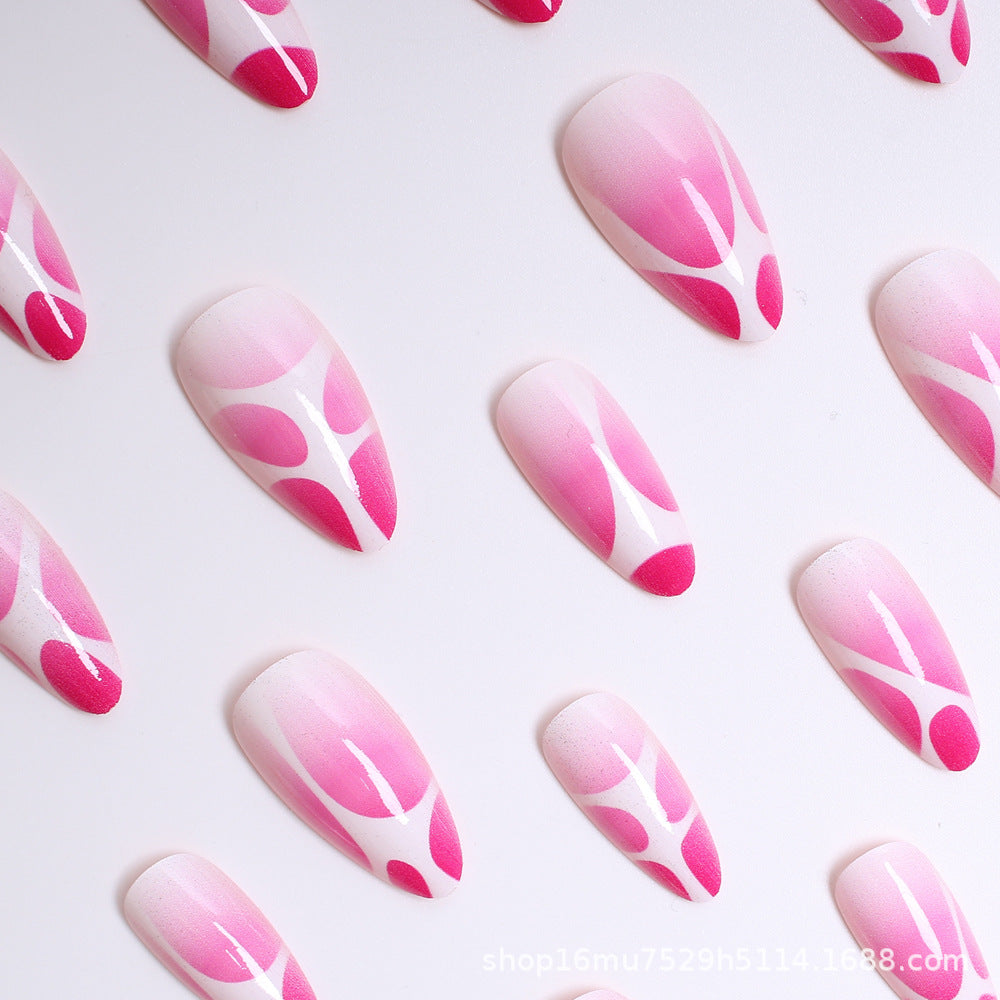 Artistic Abstract Press-On Nails Bowlift