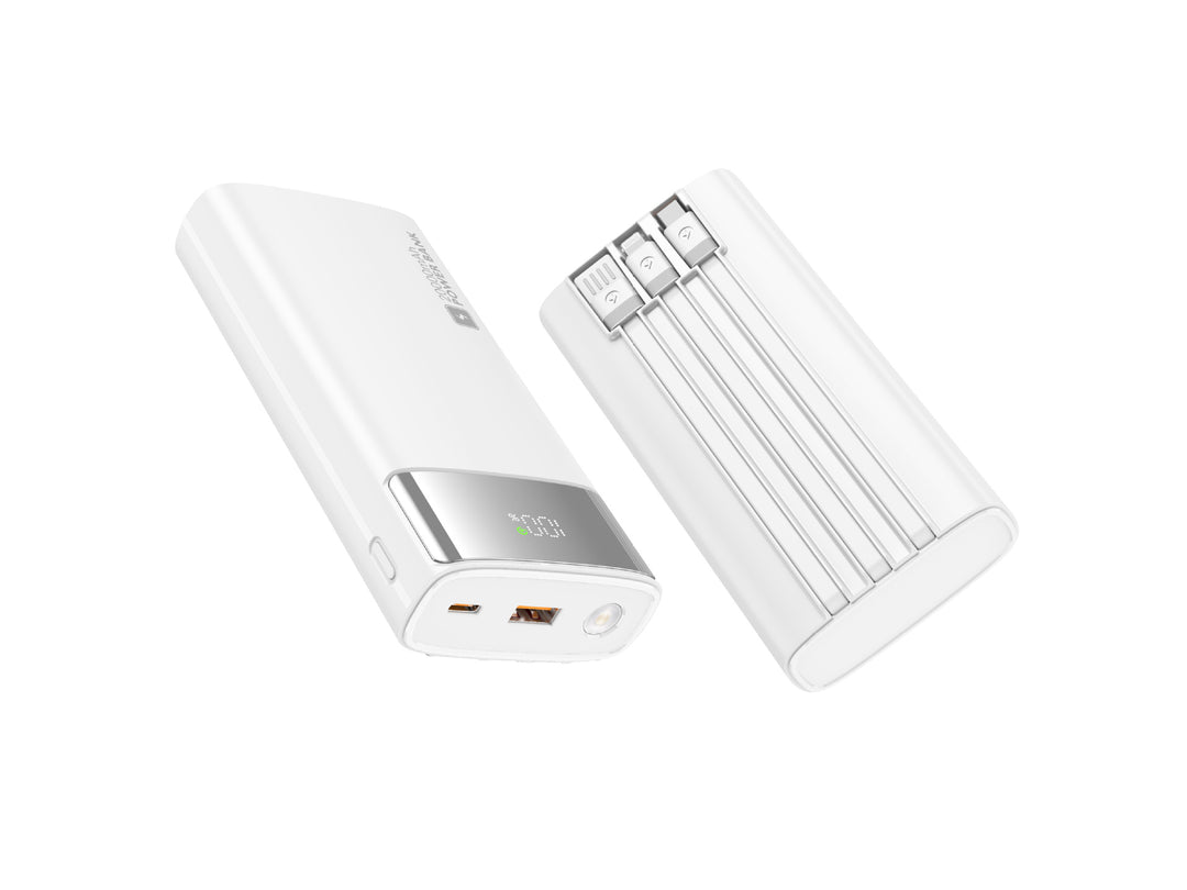 Portable power bank with slim design and digital display Bowlift