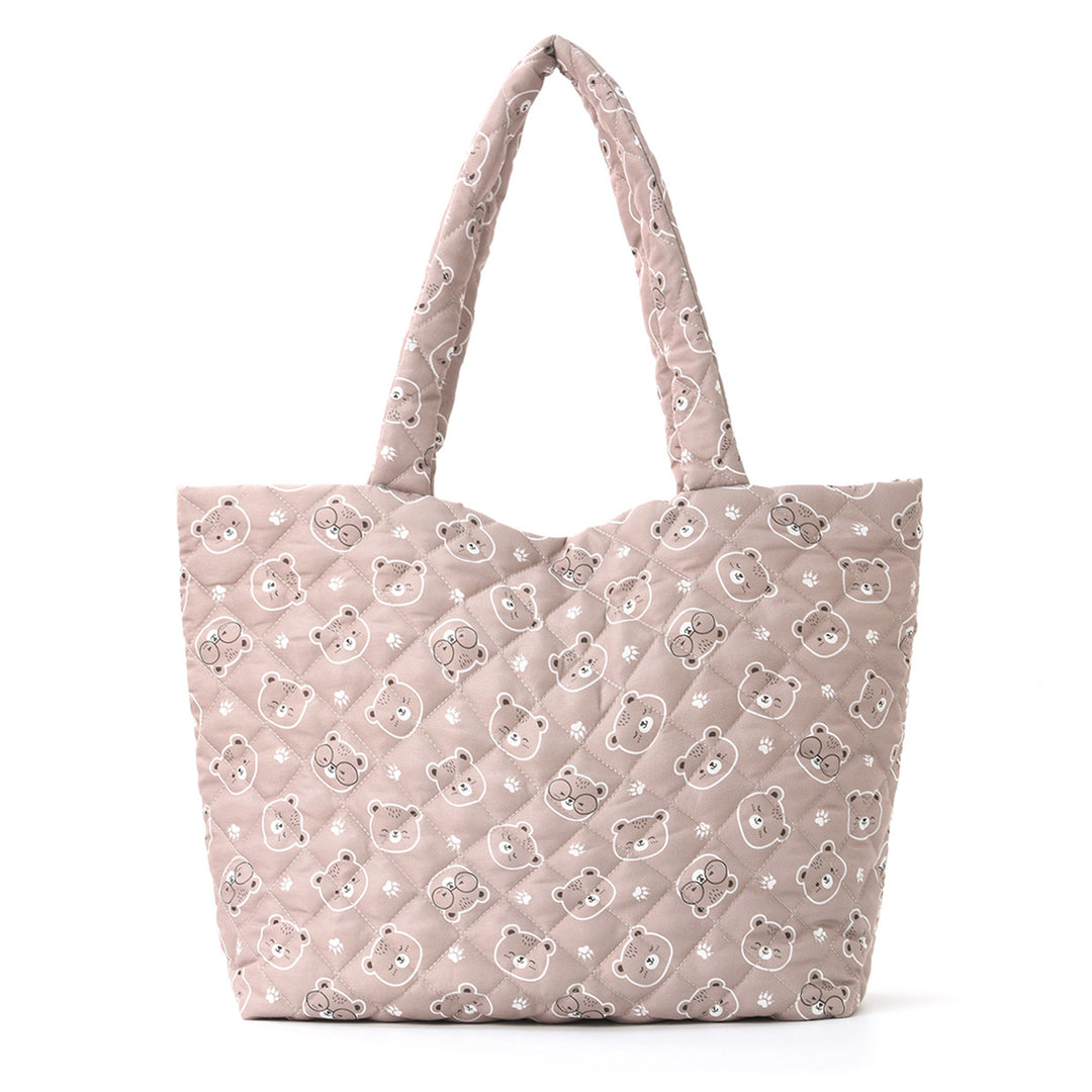 Trendy shopping bag with cute bear and strawberry design Bowlift