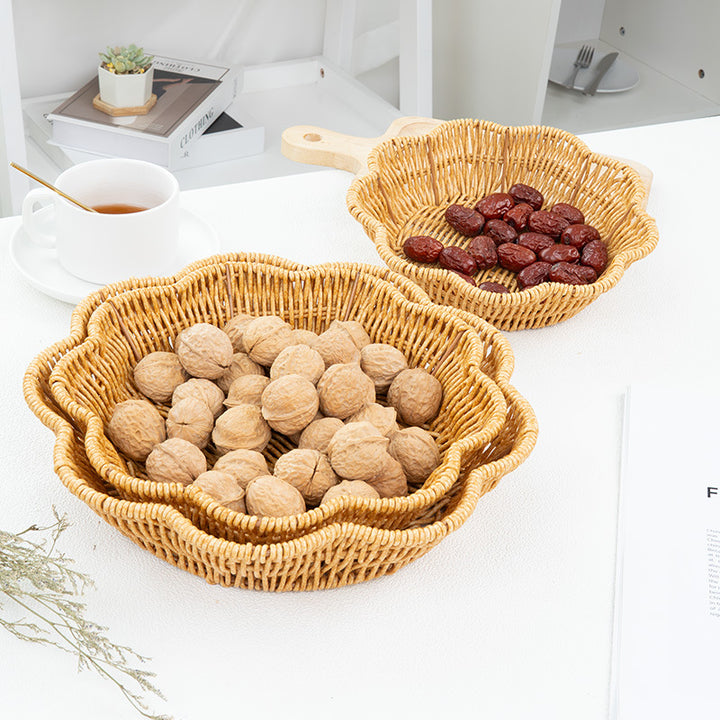 Decorative Centerpiece Woven Basket Bowlift