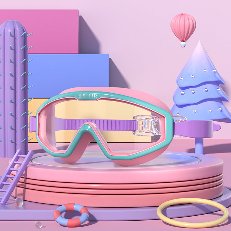Kids Unicorn-Themed Swimming Goggle Set Bowlift