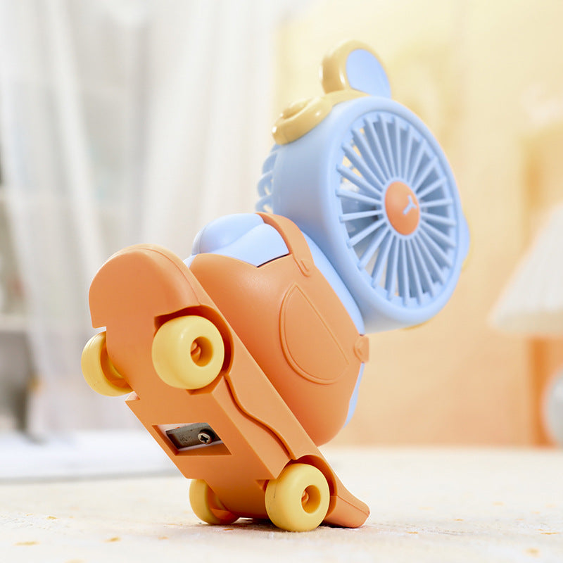 Ladies Portable Mini Fan in Creative Roller Design Bowlift
