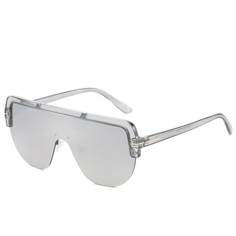 Contemporary Full-Frame Shield Sunglasses Bowlift