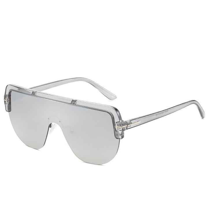 Contemporary Full-Frame Shield Sunglasses Bowlift