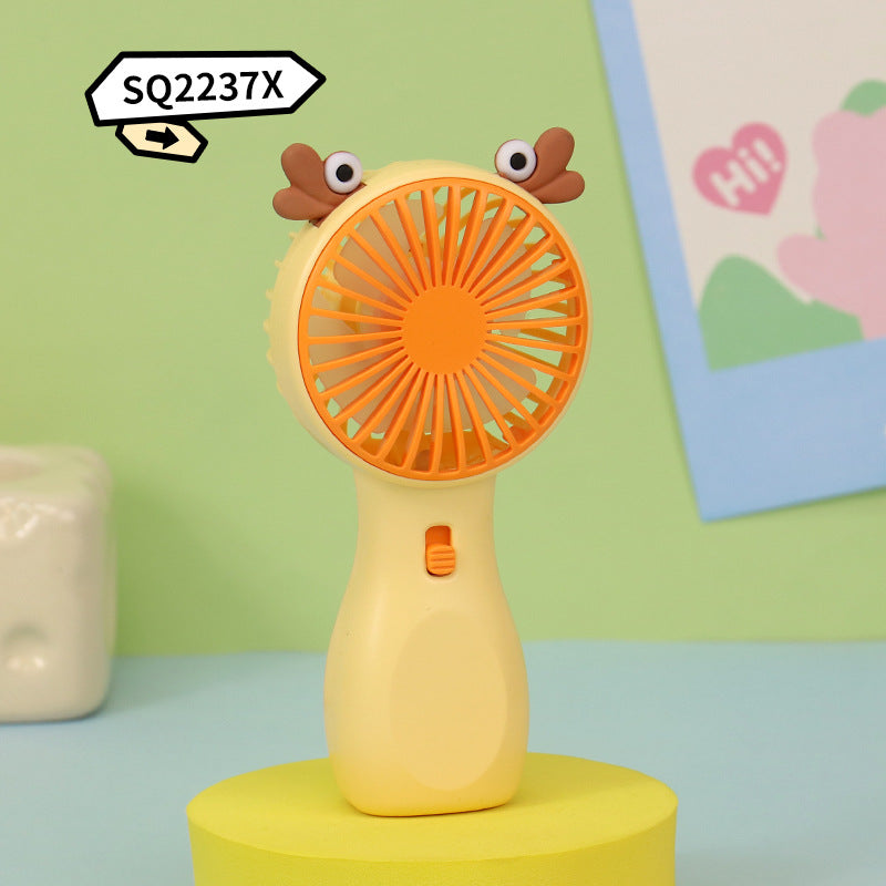 Women Portable Handheld Fan with Animal Motif Bowlift