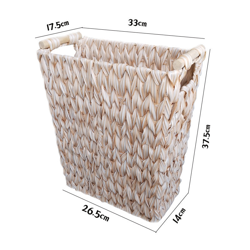 Decorative Woven Storage Bin Bowlift