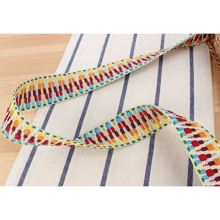 Handbag with Striped Shoulder Strap Bowlift