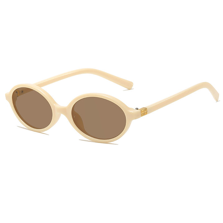Vintage-Inspired Oval Frame Eyeglasses Bowlift