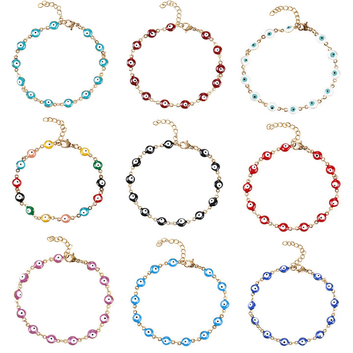 Colorful Evil Eye Charm Bracelet Bowlift