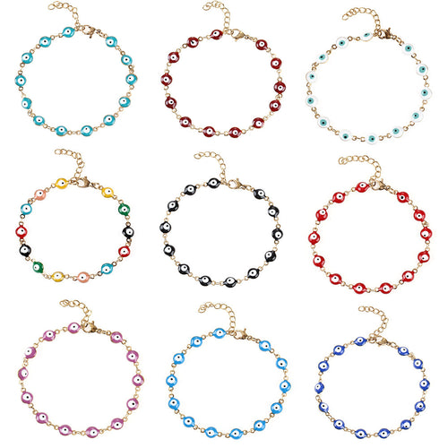 Colorful Evil Eye Charm Bracelet Bowlift