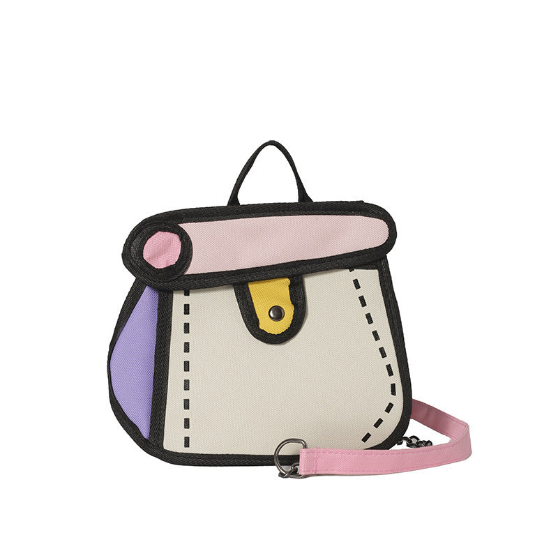 Trendy Cartoon-Style Mini Backpack Bowlift