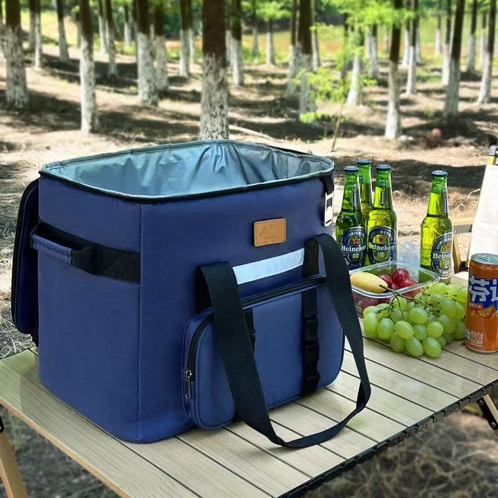 Women Insulated Picnic Cooler Bag with Side Pocket Bowlift