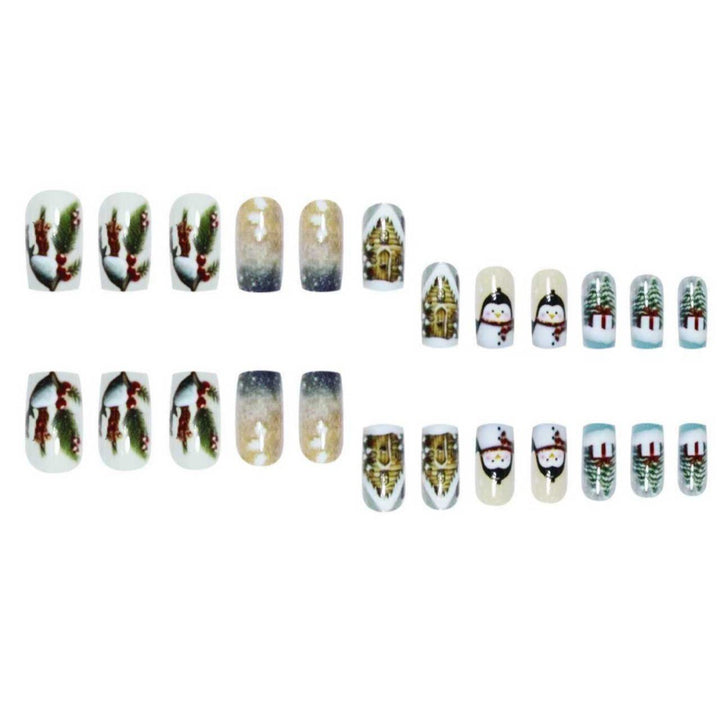 Winter-Themed Decorative Nail Art Bowlift