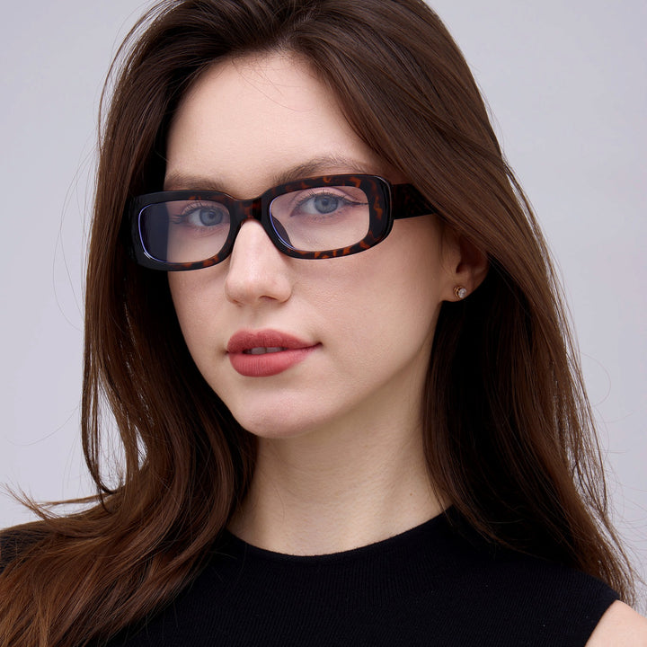 Women's square glasses with modern acetate frame Bowlift