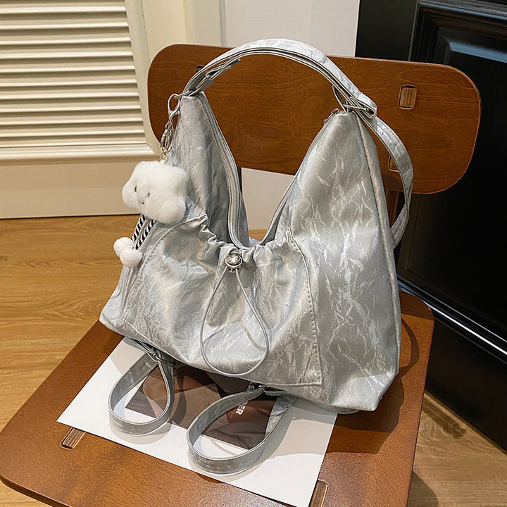 Crinkled Pouch Handbag Bowlift