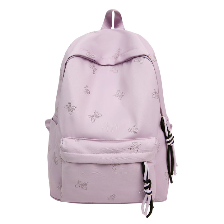 Butterfly Emblem Decorated Backpack Bowlift