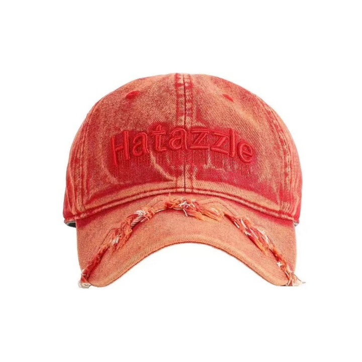 Men's Distressed Denim Baseball Cap Bowlift 1784270737