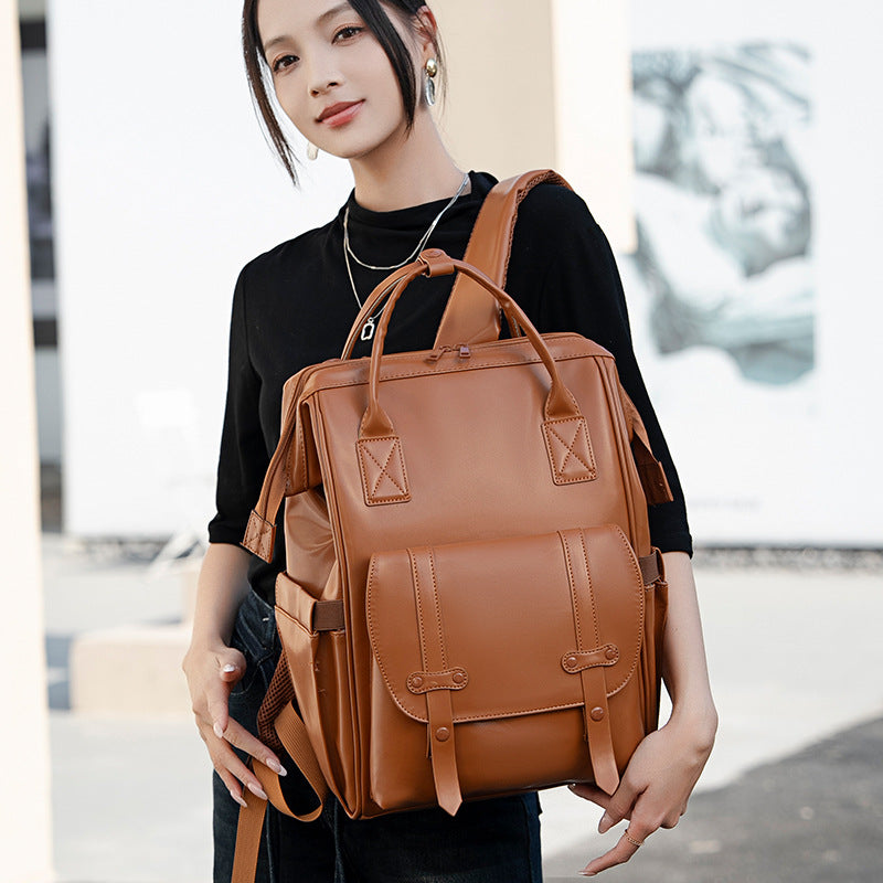 Elegant Multi-Purpose Nylon Backpack Bowlift