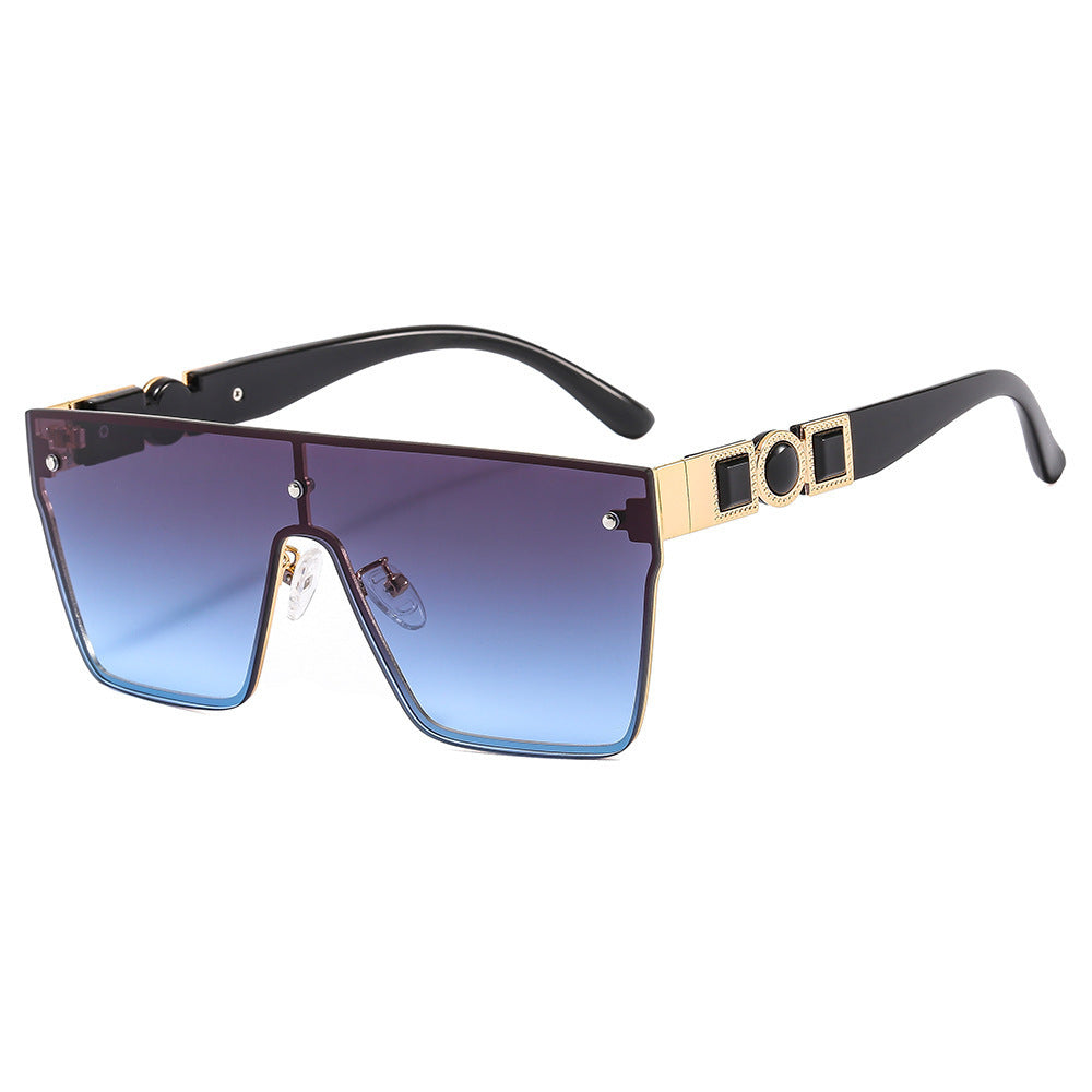 Women's oversized transparent sunglasses with fashionable frame Bowlift
